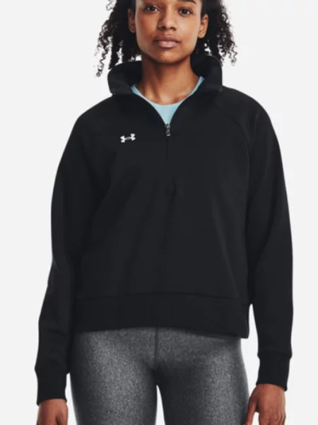 UNDER ARMOUR bluza dresowa z kapturem rozpinana Rival Fleece HZ XS czarna