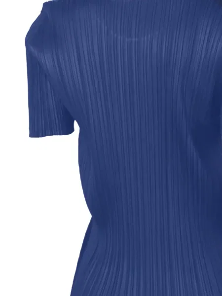 Scurt tricou Pleats Please Issey Miyake albastru
