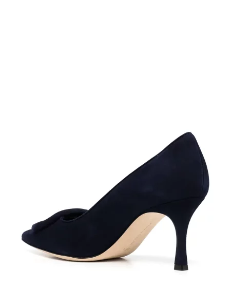 Sametové lodičky Manolo Blahnik modré
