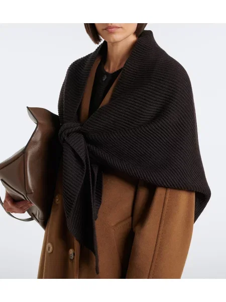 Fular Max Mara de lână maro