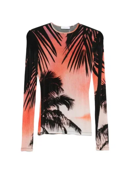 Tricou Rabanne cu imagine portocaliu