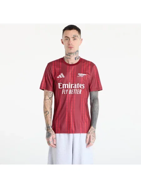 Tricou Adidas Originals din jerseu bordo