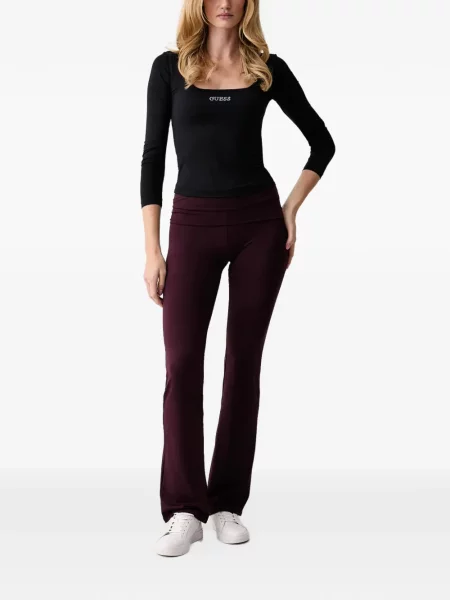 Stras leggings Guess evazate roșu