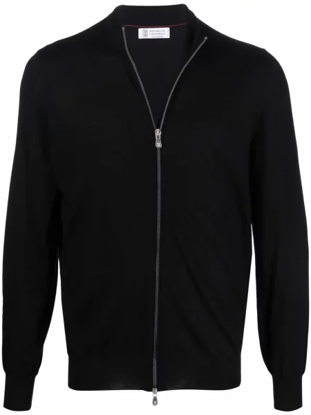 Cardigan Brunello Cucinelli tricotate negru