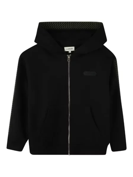 Bluza z kapturem dziecięca Lanvin Enfant czarna