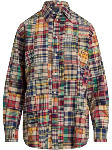 Polo Polo Ralph Lauren z twillu do kolan plisowane żółte