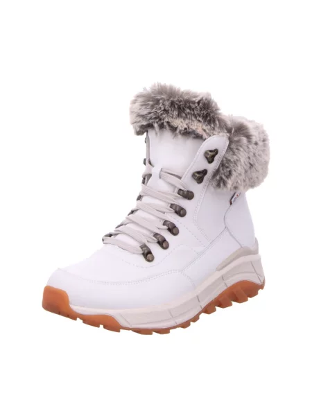 Buty do kostki Rieker wełniane białe