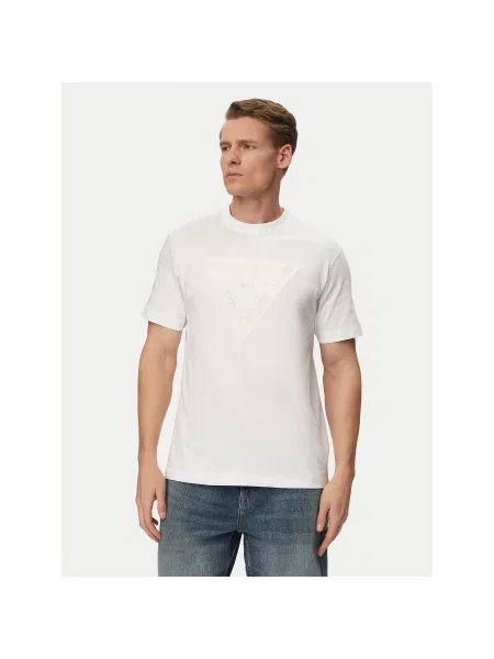 Guess Marškinėliai Classic Fit balta