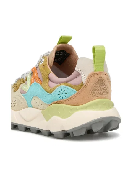 Pantofi Flower Mountain cu model floral bej