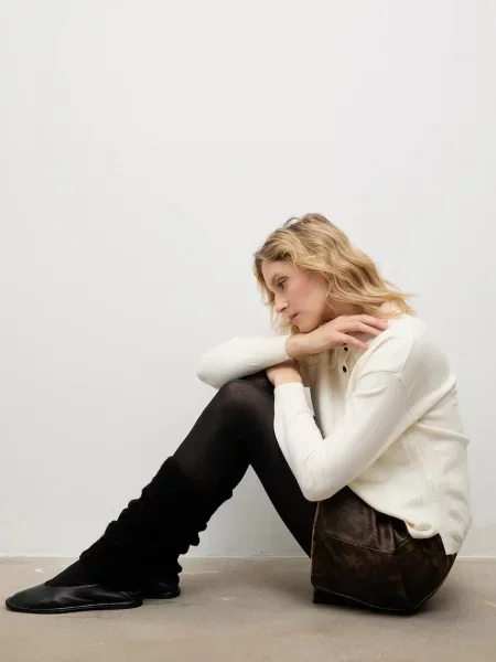 Гетри з вовною Answear.LAB чорний