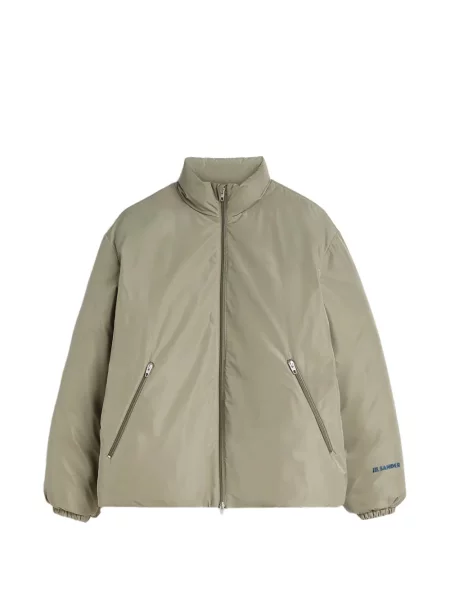 Tafta geacă cu puf Jil Sander verde