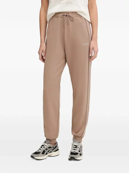 Pantaloni Guess cu broderie alergare