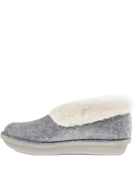 Garnitură de blană sandale Clarks Originals cu blană gri