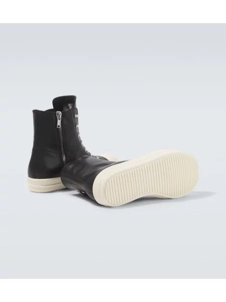 Sneakerși Rick Owens din piele negru