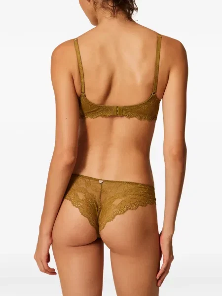 Sutien Twinset din dantelă verde