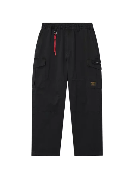 Pantaloni cargo Izzue cu autograf negru