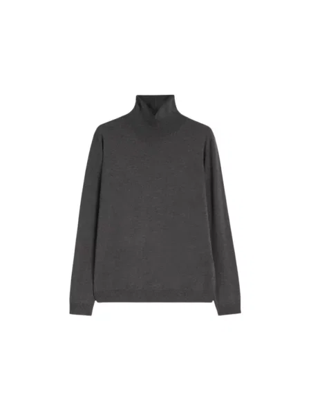 Sweter z golfem Weekend Max Mara szary