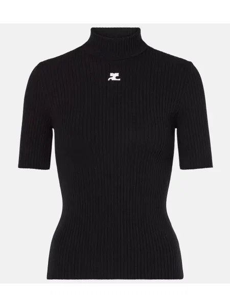 Pulover Courreges tricotate negru