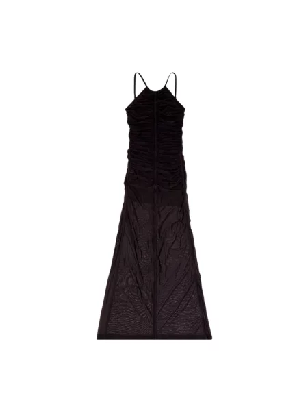 Sukienka maxi Diesel garniturowa czarna