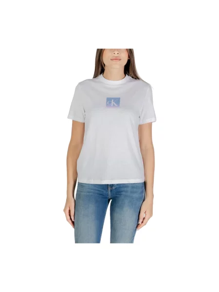 Koszulka Calvin Klein Jeans klasyczna biała