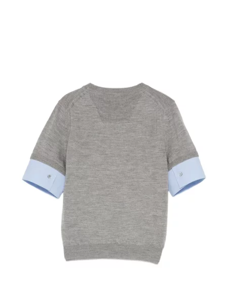 Scurt top Juun.j cu model argyle gri