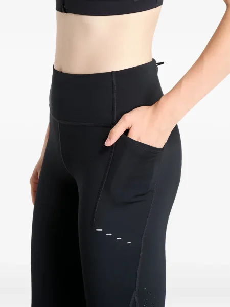 Leggings Nike din fleece alergare negru