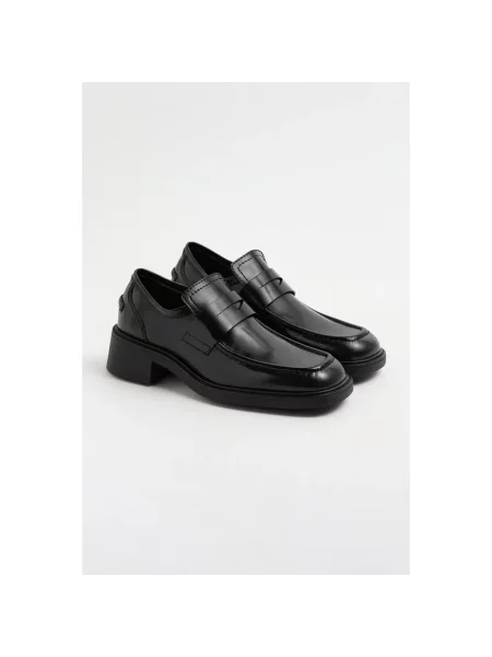 Miista loafersy skórzane Amelia czarne