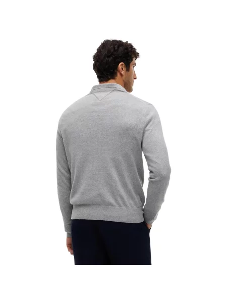 Tommy Hilfiger Pulover cu adaos de cașmir gri