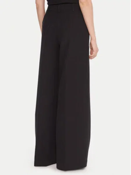BOSS Palazzo kelnės Wide Leg juoda