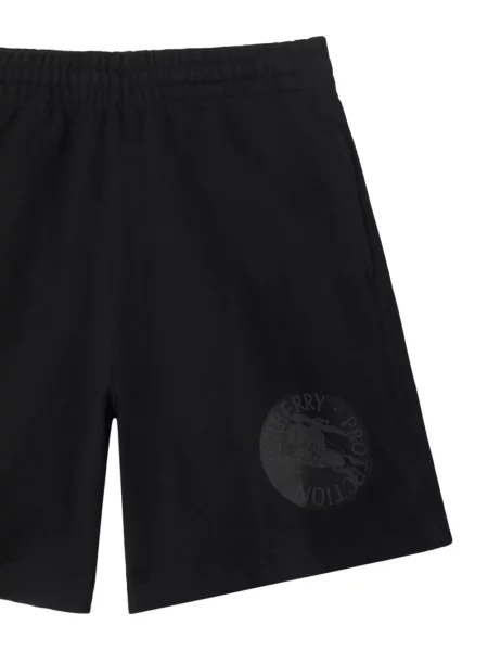 Pantaloni scurți Burberry cu imagine negru