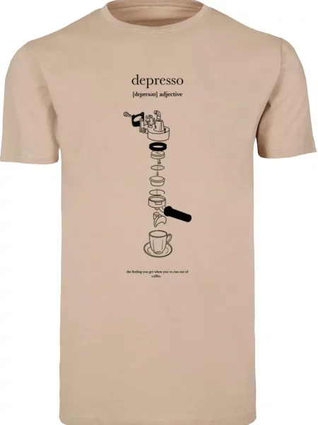 Mister Tee Tricou Depresso nisipiu negru