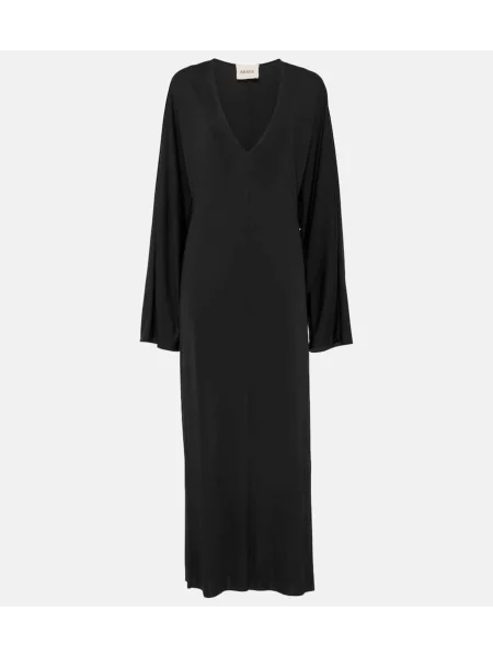 Maksi sukienka maxi Khaite garniturowa czarna