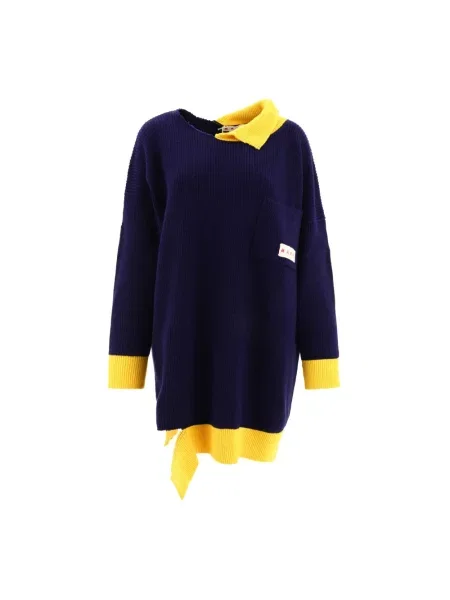 Sukienka Marni z autografem czarna