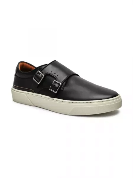 BOSS BLACK De piele pantofi monk GARY negru