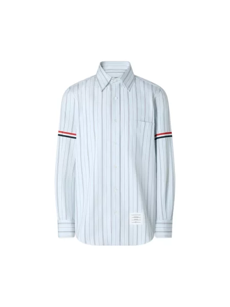 Koszula Thom Browne w paski niebieska