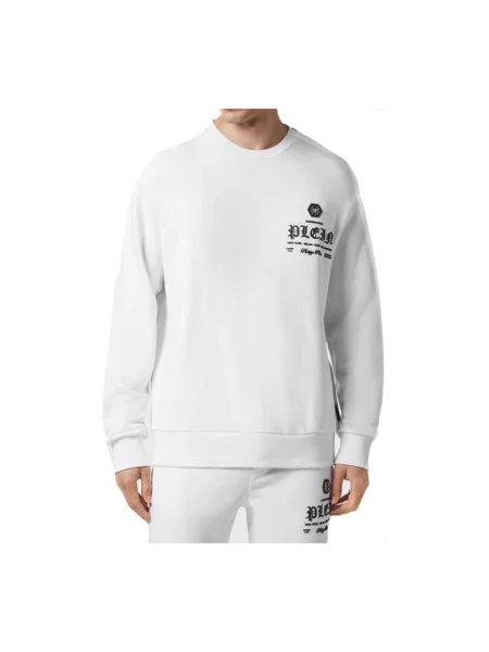 Bluza Philipp Plein z okrągłym dekoltem biała