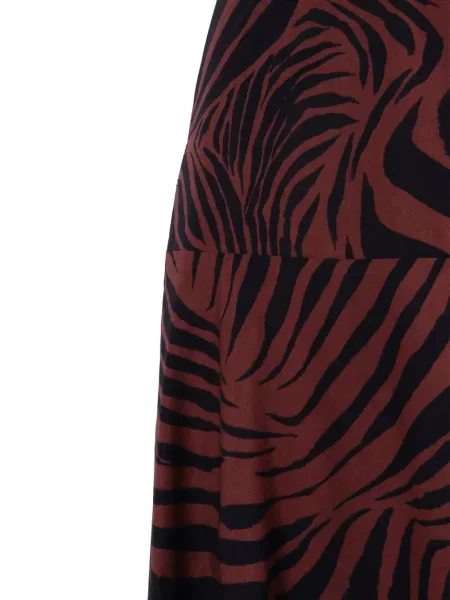 Rochie Max Mara cu imagine cu model zebră maro