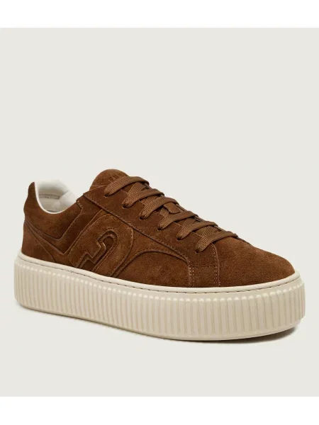 Furla Sneakers tornacipő Furla Sky | hasított bőr barna