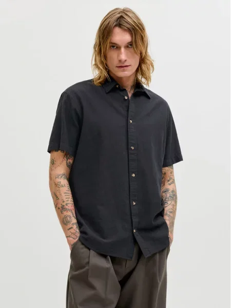 JACK & JONES Košeľa JJESUMMER' čierna