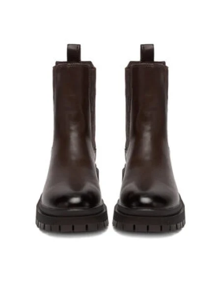 Členková obuv s elastickým prvkom Nine West hnedá