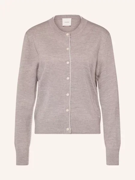 Calvin Klein Pletený Svetr Z Merino Vlny / režná šedá