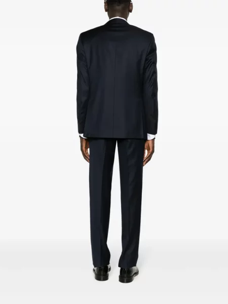 Costum Canali de lână albastru