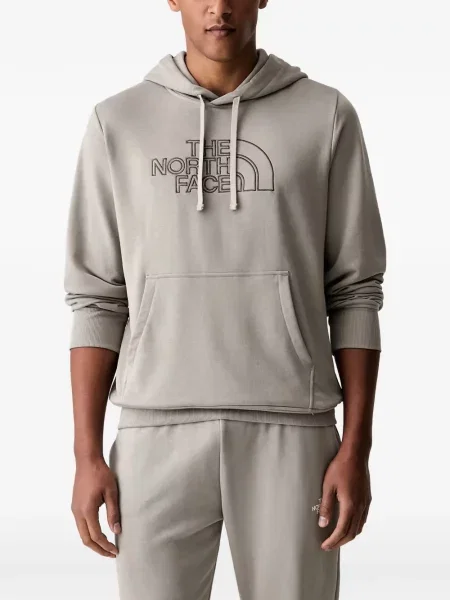 Hanorac cu glugă The North Face cu broderie cu cordon gri