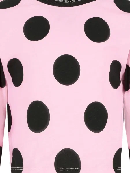 Top dziecięcy Moschino różowy