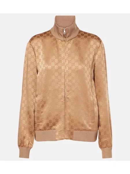 Geacă Gucci din satin bej