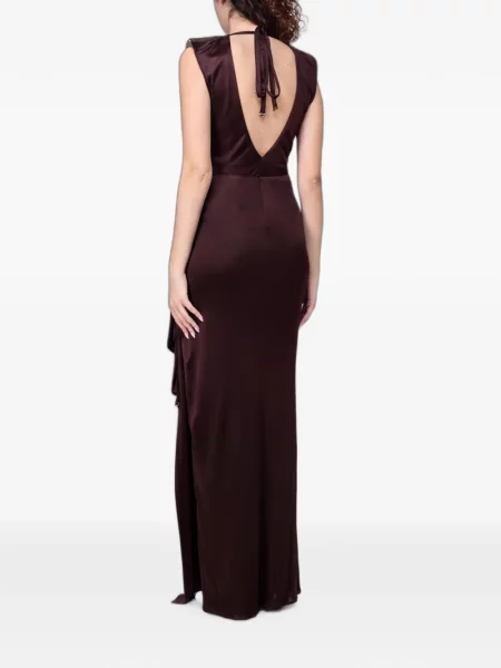 Top Elisabetta Franchi drapat maro