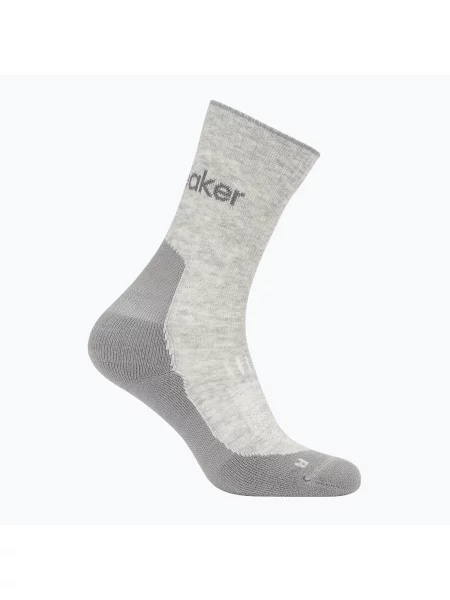 Șosete pentru femei Icebreaker Merino Hike+ Light Crew blizzard heather/alloy