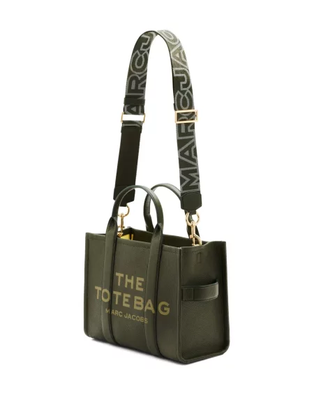 Torebka Marc Jacobs na ramiączkach z logo szara