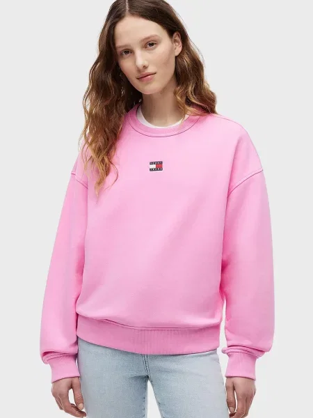 Світшот Tommy Jeans рожевий