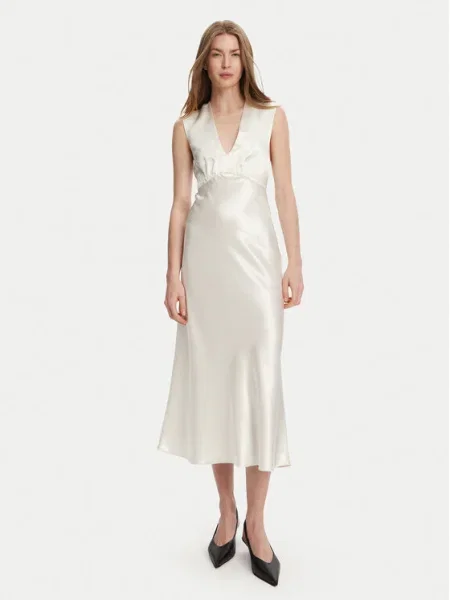 Max Mara Leisure Rochie cocktail Glizia alb